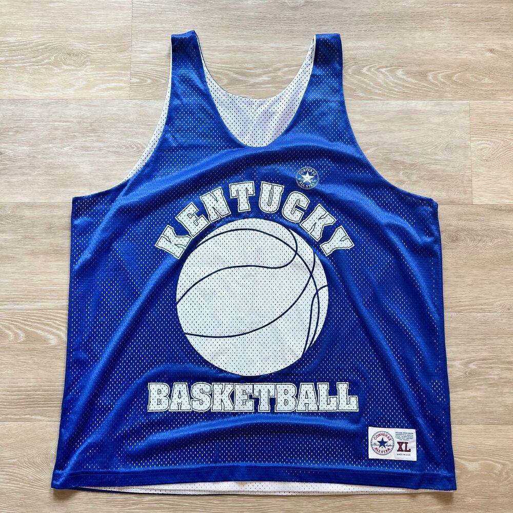 90's Converse University of Kentucky UK Wildcats Reversible Jersey-Size XL